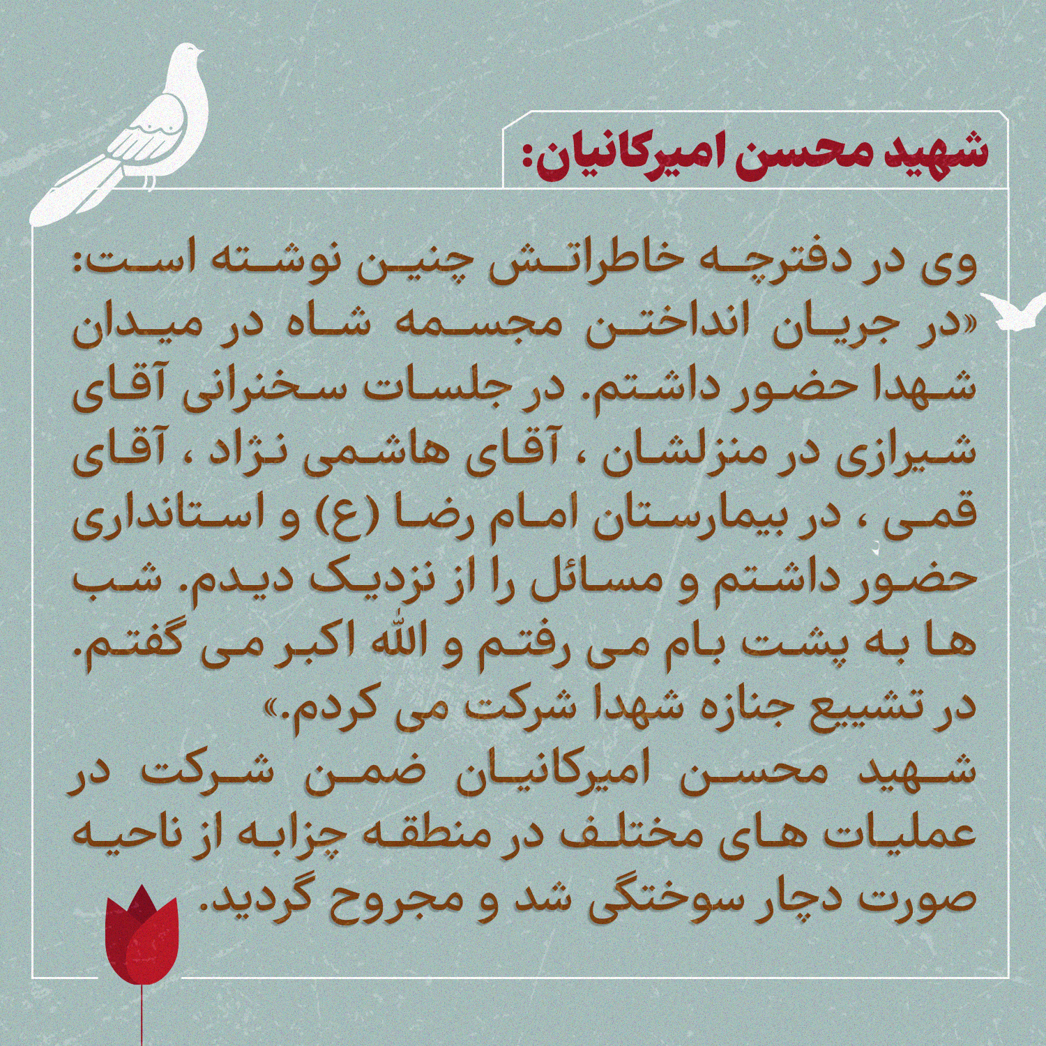 روحانی شهید محسن امیرکانیان